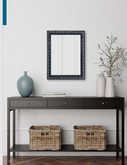 Mirrors & More Sonja Като Огледало за Стена Пълноразмерно с Сребрист Дърво Рамка 200x100см 1бр