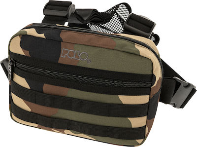 Polo Militärische Tasche Brustkorb Camouflage in Khaki Farbe