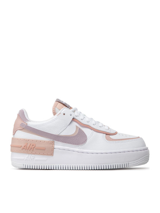 Air Force 1 Shadow Flatforms Sneakers White / Pink Oxford / Rose Whisper / Amethyst Ash