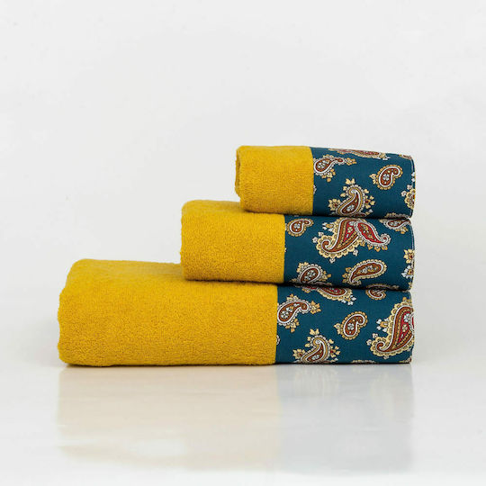 Borea Bath Towels Set of 2 pcs Azzura Mustard