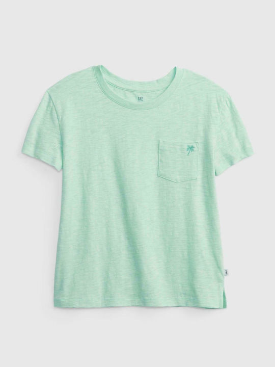 GAP Kids Blouse Short Sleeve Green