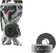 Volte-Tel Self-Adhesive Hook & Loop Tape Gray 1pcs