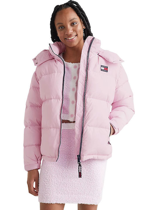 Down Puffer Jacket Tommy Hilfiger Steppjacke Rosa Alaska Tommy