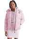 Alaska Kurz Damen Puffer Jacke für Winter Rosa