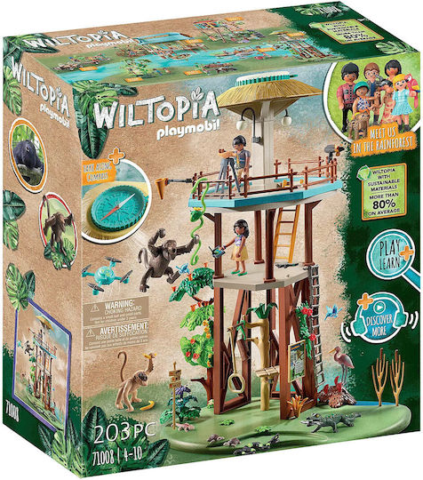Playmobil Wiltopia Beobachtungsturm mit Kompass für 4-10 Jahre