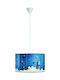 ArkoLight Kids Single Ceiling Light E27 Blue 40cm