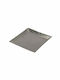 Art et Lumiere Square Metallic Decorative Platter Silver 27x27x2.5cm