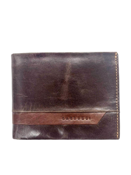 Leather Men's Wallet Classic with RFID Brown