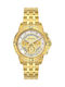 Breeze Divinia Watch Chronograph with Gold Metal Bracelet