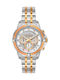 Breeze Divinia Damen Uhr Chronograph mit Silber Metallarmband
