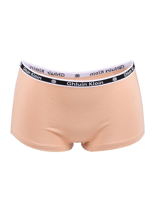 Power Flower Damen Boxer Beige