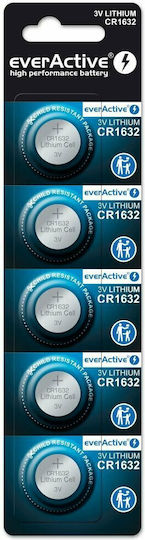 EverActive Batterien Lithium für Uhren CR1632 3V 5Stück