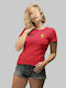 TKT Charles Leclerc Ferrari Γυναικείο Αθλητικό T-shirt Κόκκινο