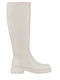 Verve3 Leder Damenstiefel Beige