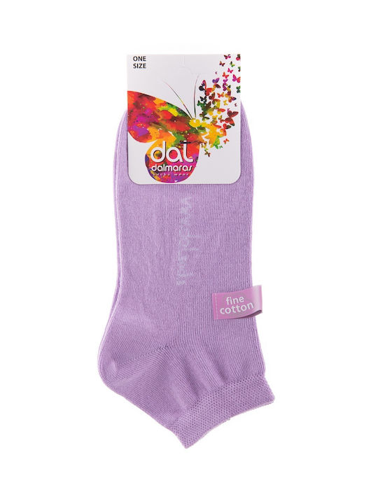 Dal Damen Einfarbige Socken Lillac 1Pack