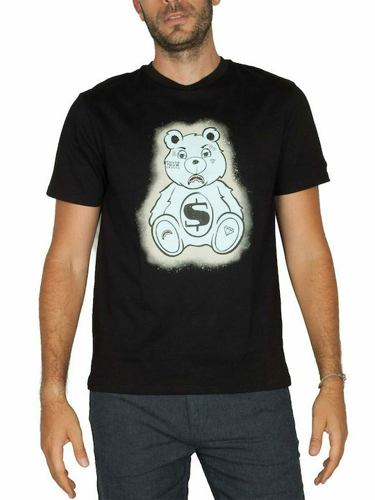 Sprayground Money Bear Men's Short Sleeve T-shirt Black