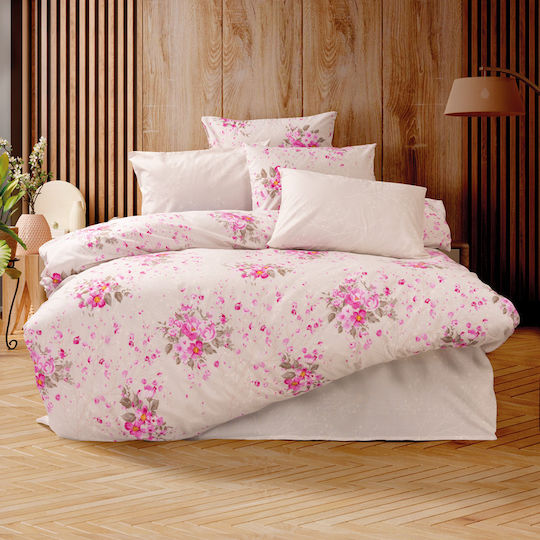Mc Decor Vita Σετ Σεντόνια Μονά 170x240εκ. Ροζ (3τμχ)
