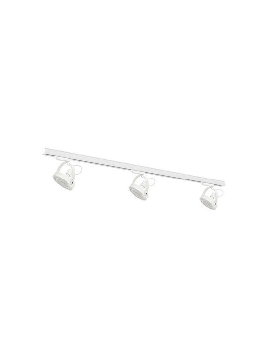 Eko Light Lugar Triple Spot with Socket AR111 in White Color
