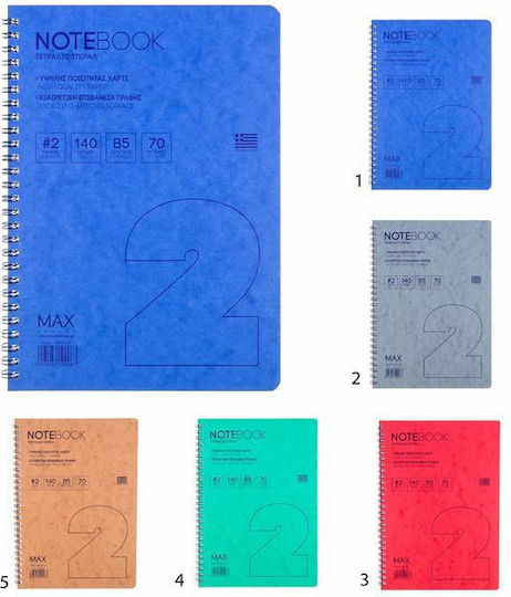 Neohart Spirale Schulheft Geregelt B5 2 Schulfachhefte Verschiedene Farben