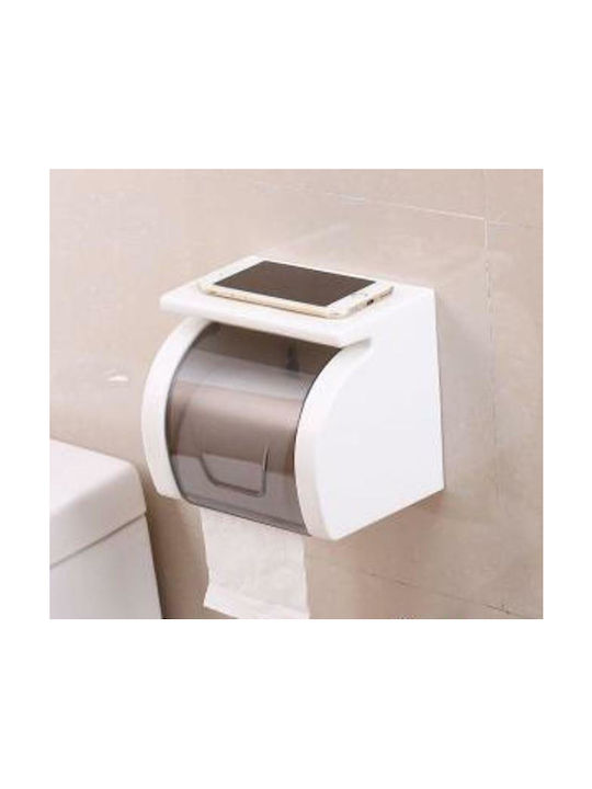 8159 Ceramic Paper Holder Wall Mounted White