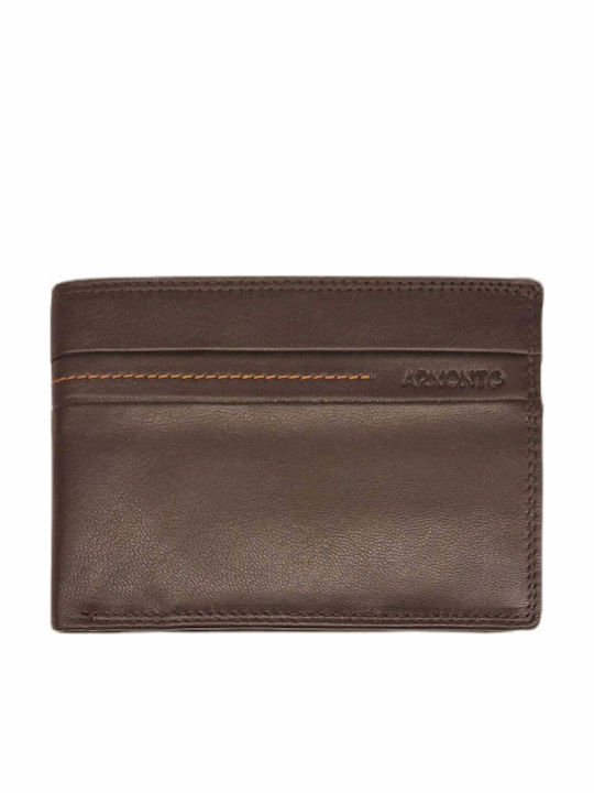 Armonto Leather Men's Wallet Classic Brown
