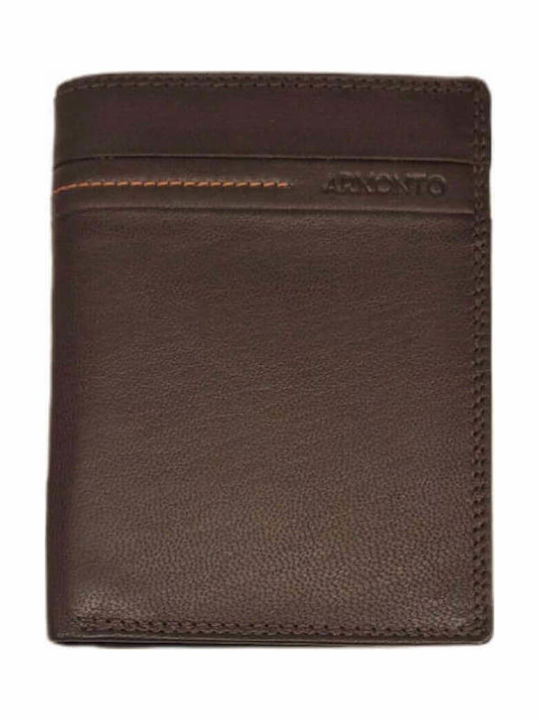 Armonto Leather Men's Wallet Classic Brown