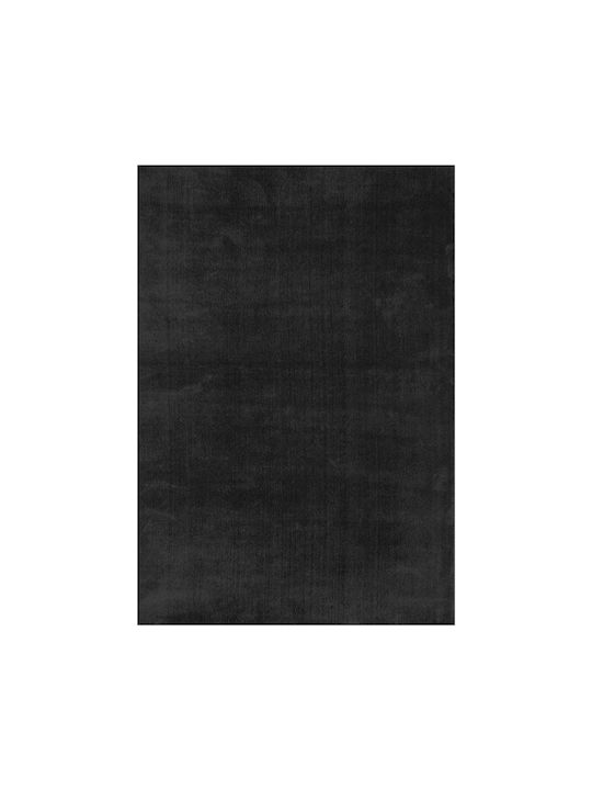 HomeMarkt Semele Rug Rectangular with Fringes Black