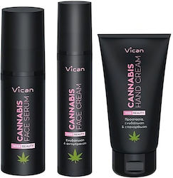Vican Wise Beauty Cannabis Σετ Περιποίησης με Κρέμα Προσώπου και Serum
