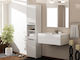 Topeshop S40 Floor Bathroom Column Cabinet L40xD30xH170cm White