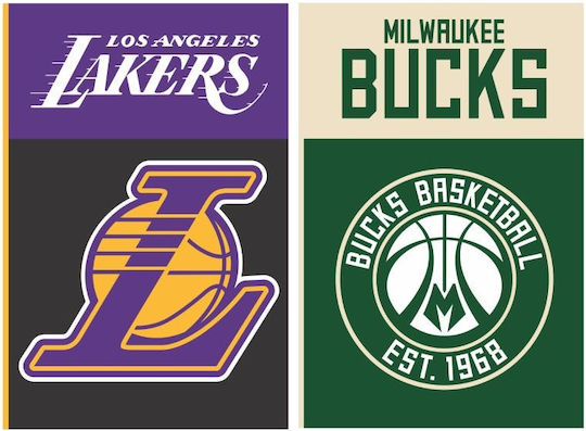 Back Me Up Caiet Cu Dungi B5 40 Foi De Hârtie Milwaukee Bucks - Los Angeles Lakers (Diverse Modele/Culori)