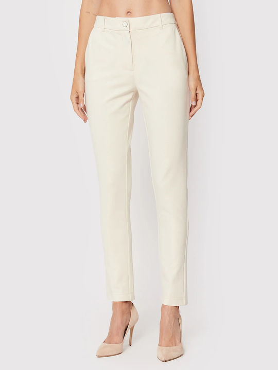 Zoe Women's Chino Trousers Regular Fit Beige