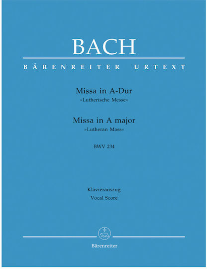 Barenreiter Bach - Missa In A Major Παρτιτούρα για Φωνή