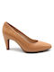 Wonders Leather Beige Heels