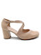 Wonders Leather Beige Heels