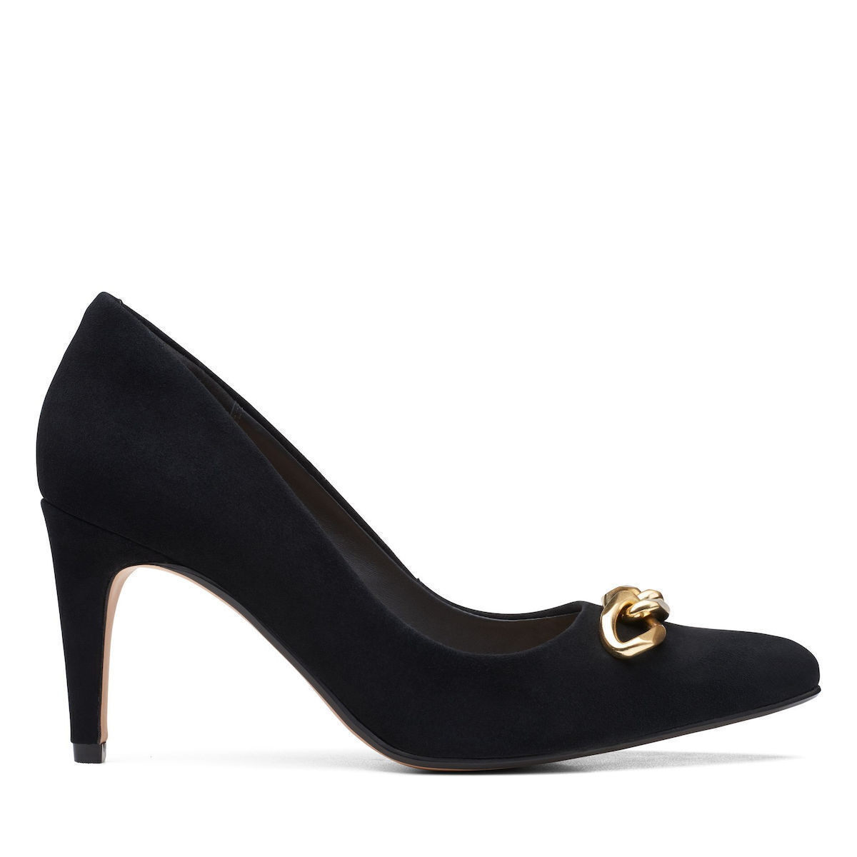 Clarks Suede Black Heels Laina 85 26168632