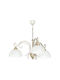 Luminex Aurora White Ceiling Light White Bell with E27 Socket