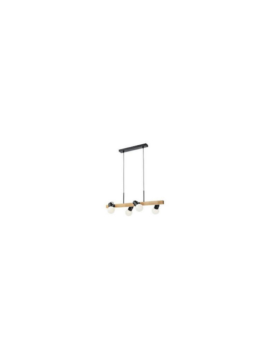 Redo Group Taffi Pendant Chandelier Rail for 4 Bulbs E27 Black