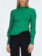 Only Women's Long Sleeve Sport Knitting Sweater Bold Green