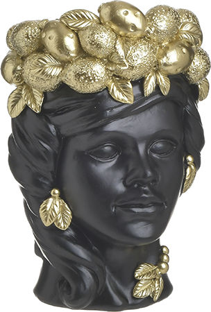 Inart Decorativă Bust Polirășină 14x14x20cm 1buc