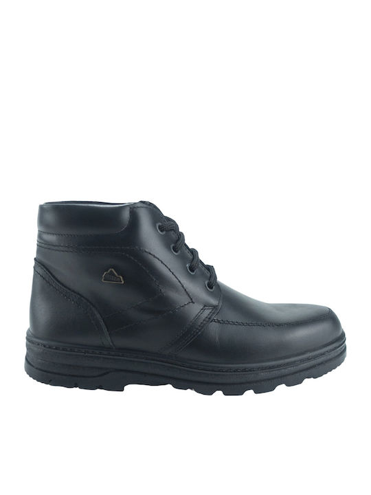 Leder Schwarz Herrenstiefel Anatomisch