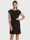 DKNY Sommer Mini Kleid Schwarz