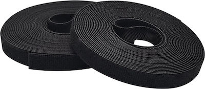 Velcro Alfa Lok Αυτοκόλλητη Ταινία Χριτς Χρατς Μαύρη 25mm 4τμχ