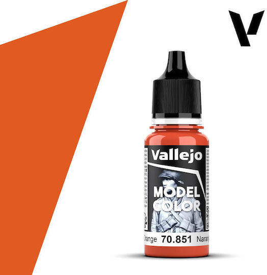 Acrylicos Vallejo Model Model Making Paint Bright Orange 17ml
