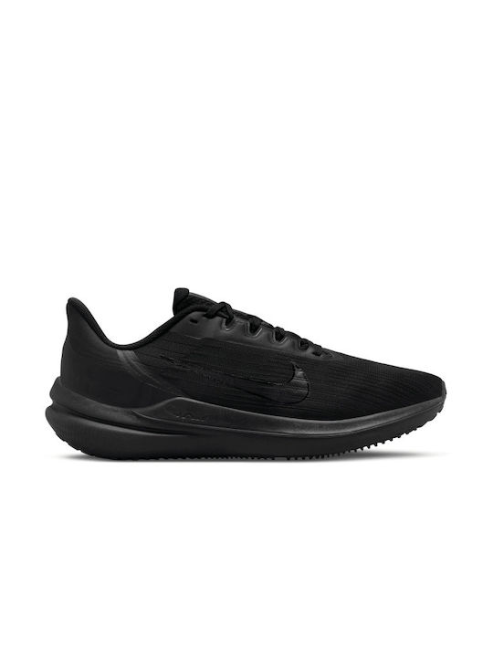 Nike Air Winflo 9 Ανδρικά Αθλητικά Παπούτσια Running Μαύρα