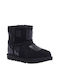 Ugg Australia Classic Mini Δερμάτινα Παιδικά Μποτάκια Μαύρα