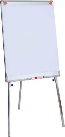 Typotrust Магнитен Дъска за маркери Семинарна със статив Flipchart 100x65см