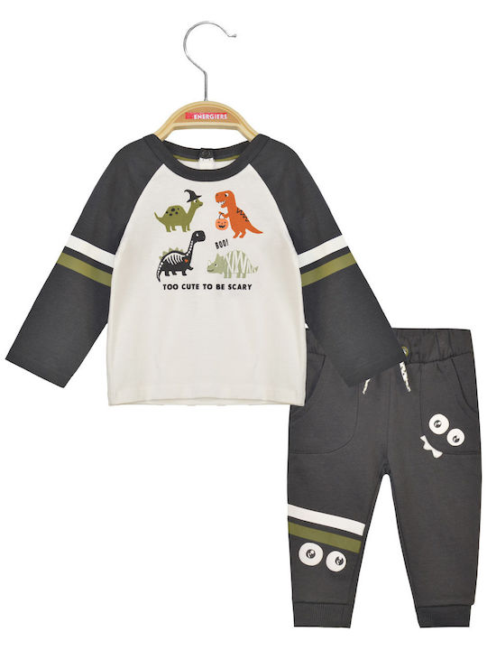 Energiers Kids Sweatpants Set Gray 2pcs