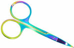 Nail Scissors with Curved Tip for Cuticles Rainbow Color