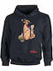 Fleece Kids Sweatshirt with Hood and Pockets Black