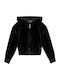 Kids Sweatshirt Cardigan Cotton with Hood Black Active